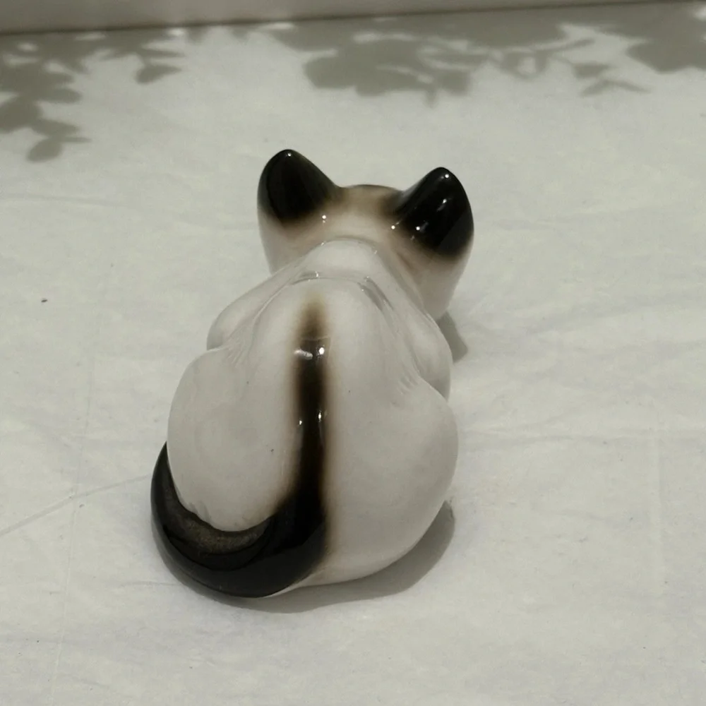 Enesco Black and Cream Cat Toy